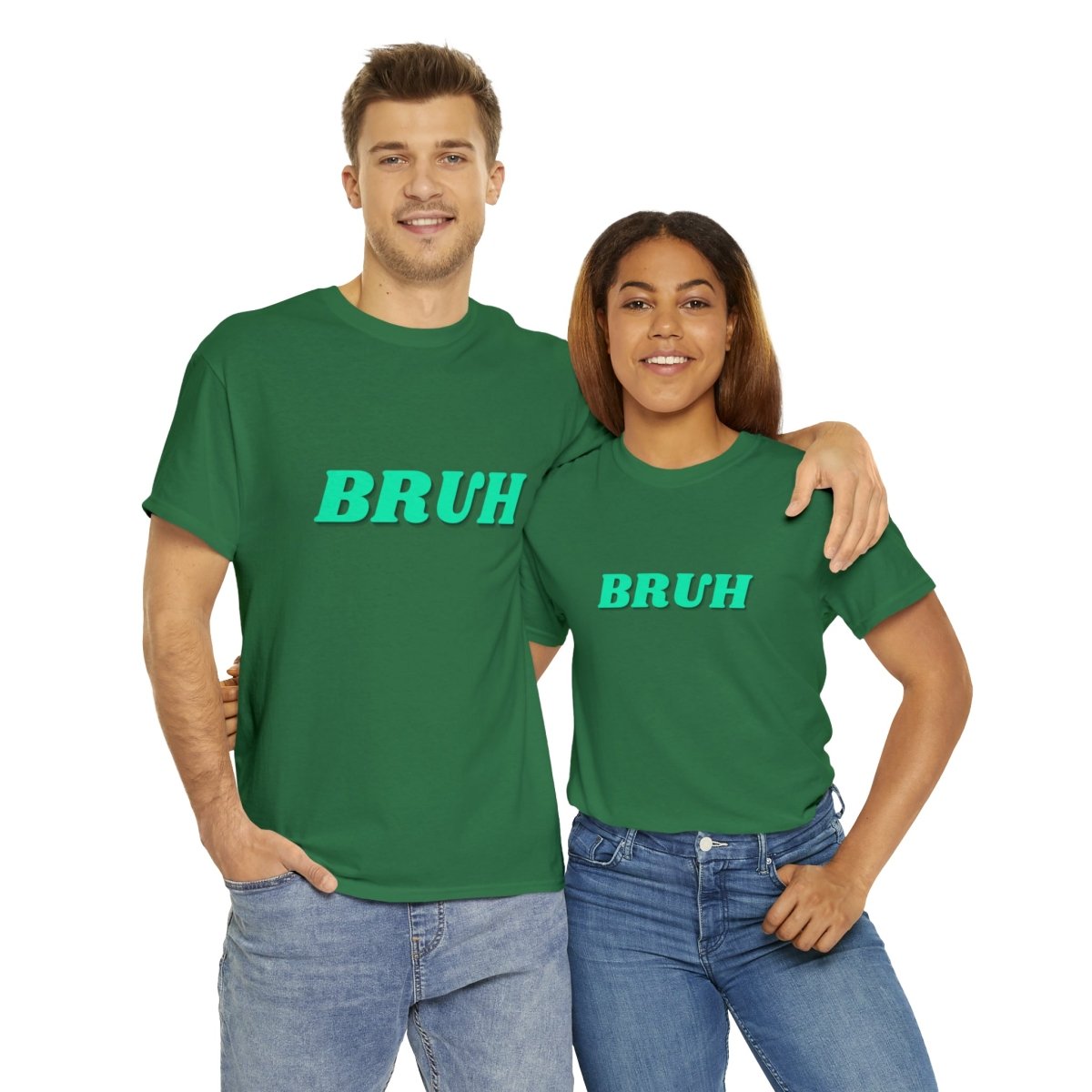 Goated Goods - All Gamers - Bruh - Unisex T-shirt - Turf Green - S