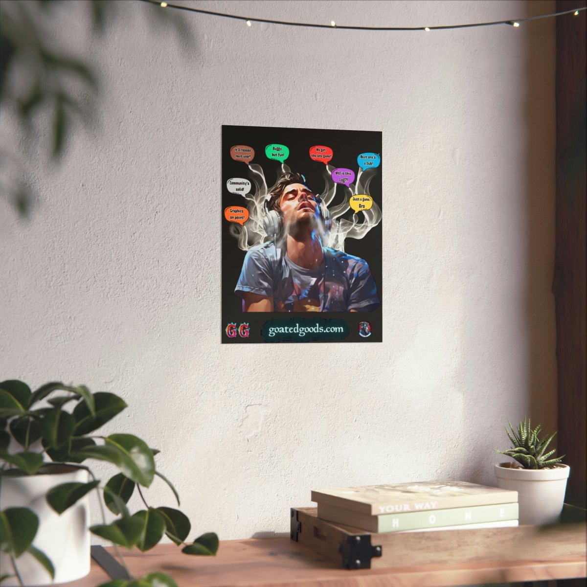 Goated Goods - All Gamers - Copium Enjoyer - Matte Vertical Poster - 11″ x 14″ - Matte