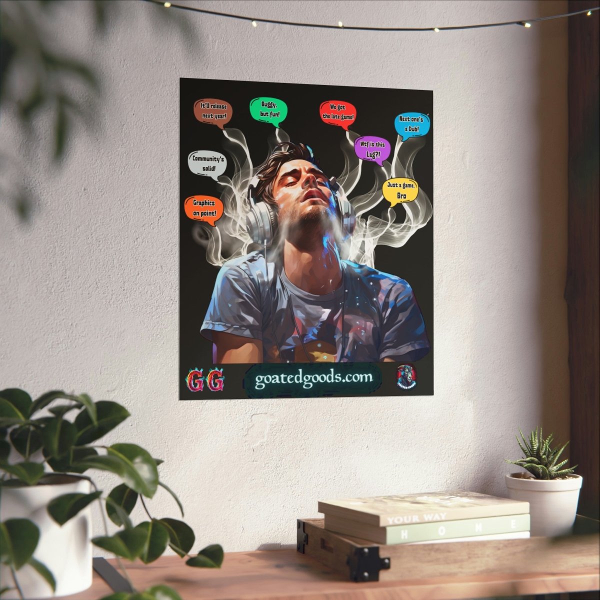 Goated Goods - All Gamers - Copium Enjoyer - Matte Vertical Poster - 17" x 20" - Matte