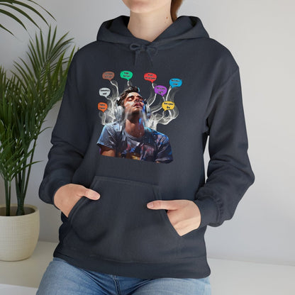 Goated Goods - All Gamers - Copium Enjoyer - Unisex Hoodie - Heather Navy - S