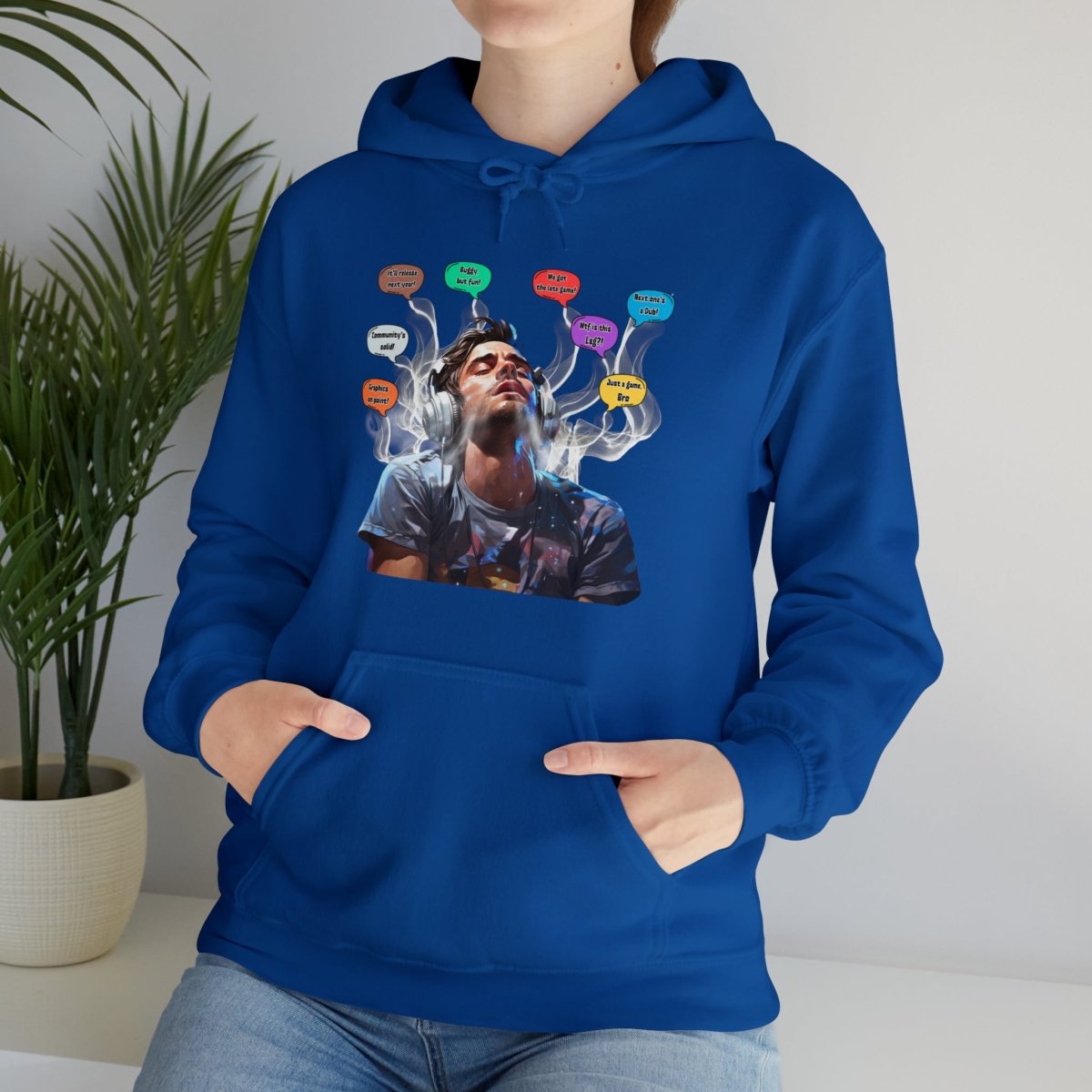 Goated Goods - All Gamers - Copium Enjoyer - Unisex Hoodie - Royal - S