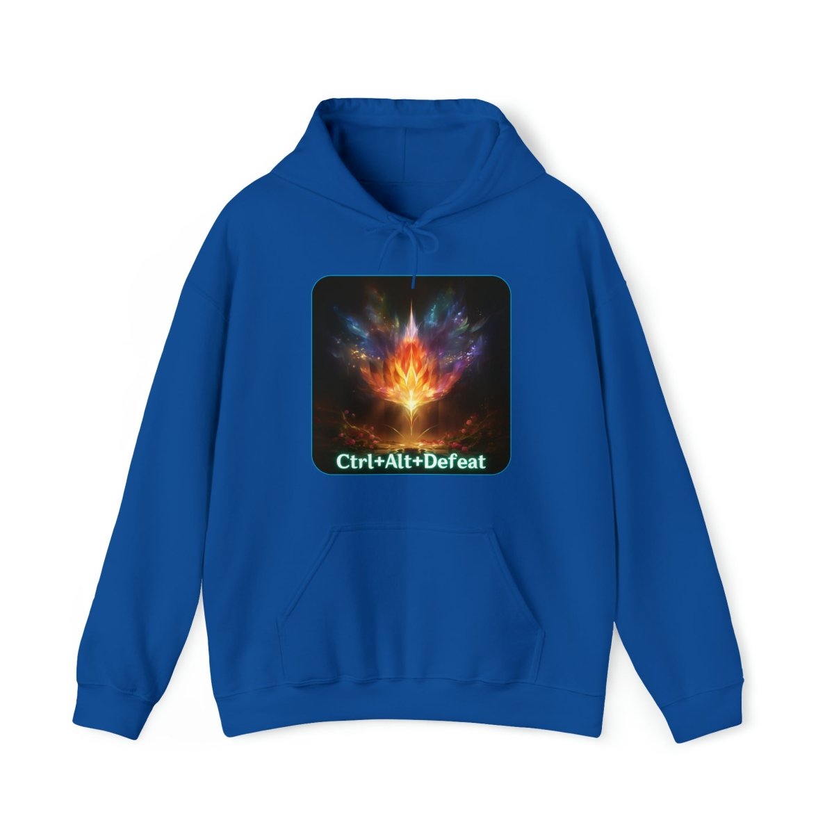 Goated Goods - All Gamers - Ctrl+Alt+Defeat - Hoodie - Royal - S