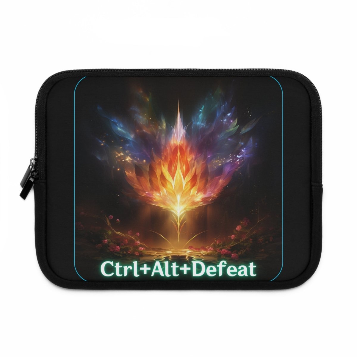 Goated Goods - All Gamers - Ctrl+Alt+Defeat - Laptop Sleeve - Black - 10"