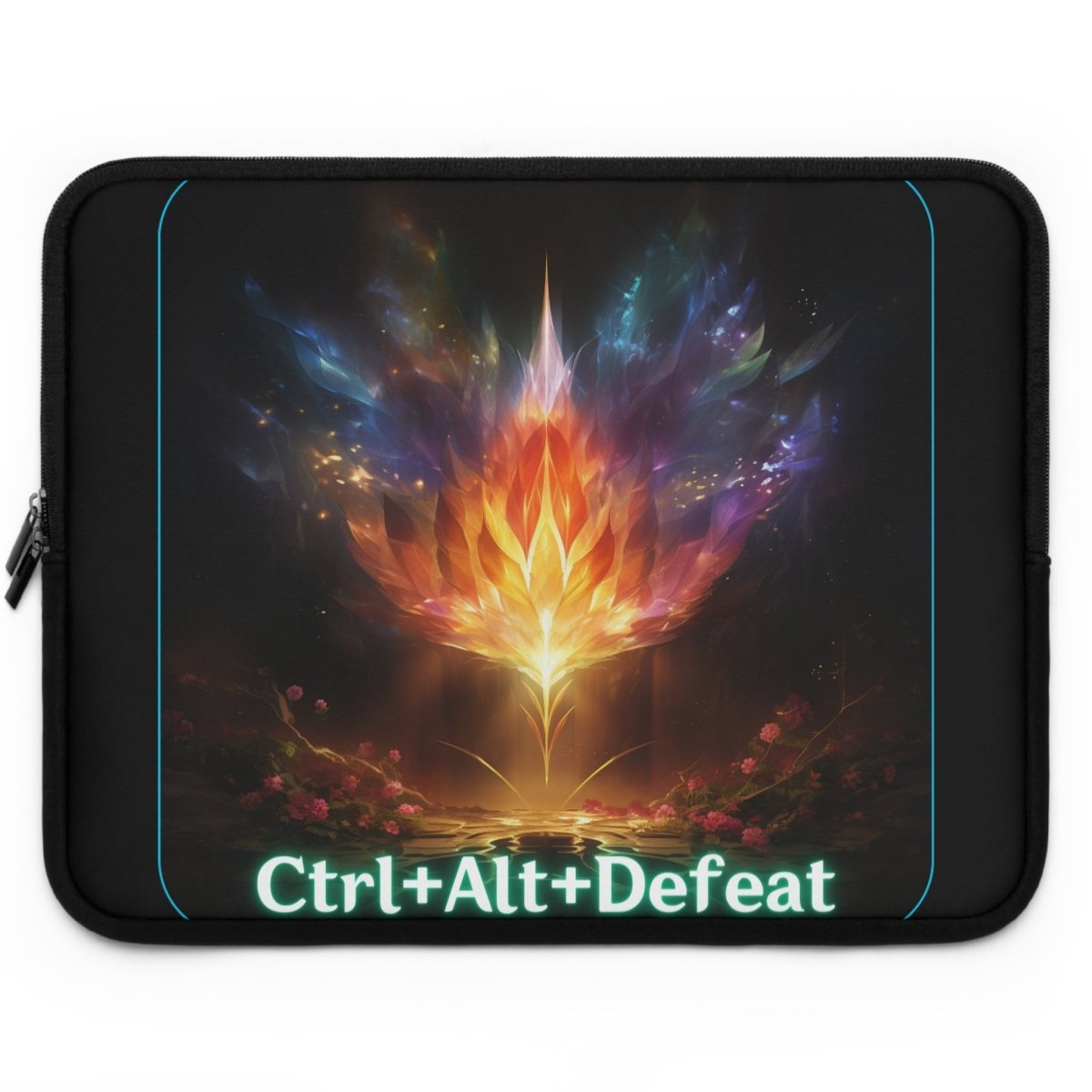 Goated Goods - All Gamers - Ctrl+Alt+Defeat - Laptop Sleeve - Black - 17"