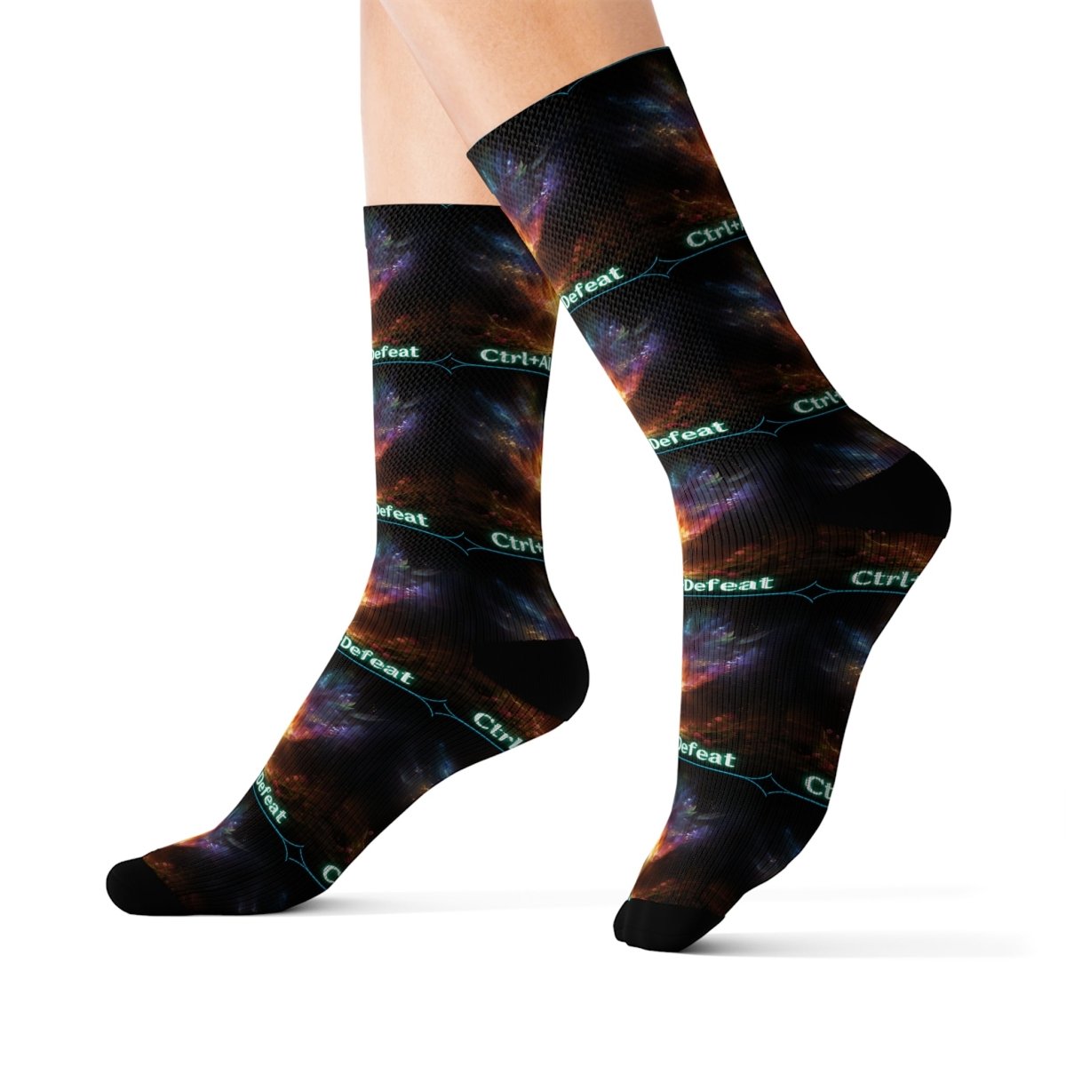 Goated Goods - All Gamers - Ctrl+Alt+Defeat - Socks - L -