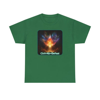 Goated Goods - All Gamers - Ctrl+Alt+Defeat - T-shirt - Turf Green - S