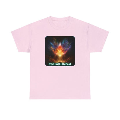 Goated Goods - All Gamers - Ctrl+Alt+Defeat - T-shirt - Light Pink - S