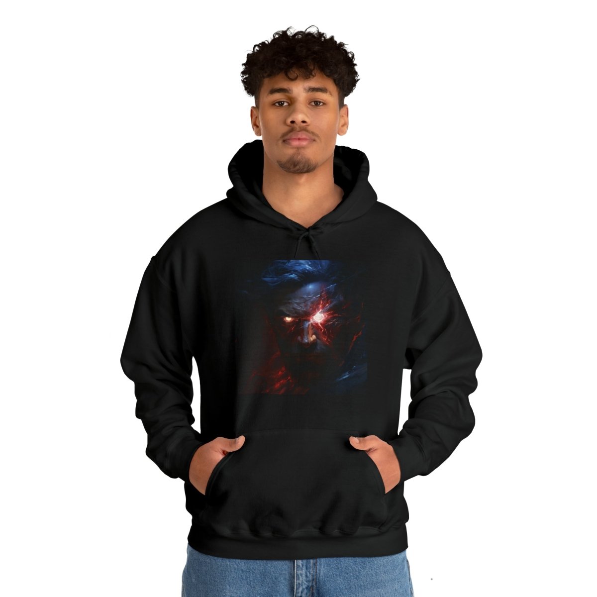 Goated Goods - All Gamers - Cyber GigaChad - Unisex Hoodie - Black - S