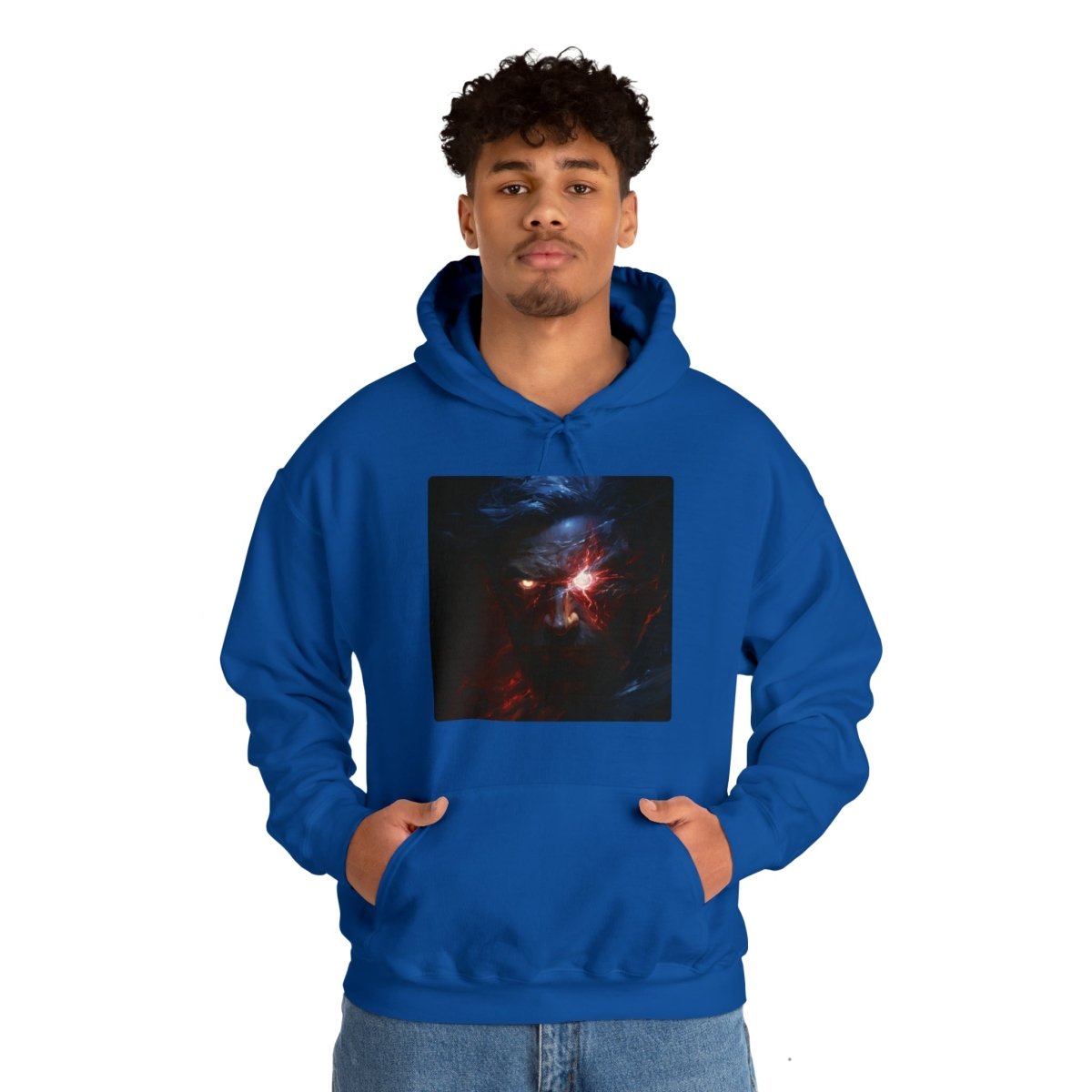 Goated Goods - All Gamers - Cyber GigaChad - Unisex Hoodie - Royal - S