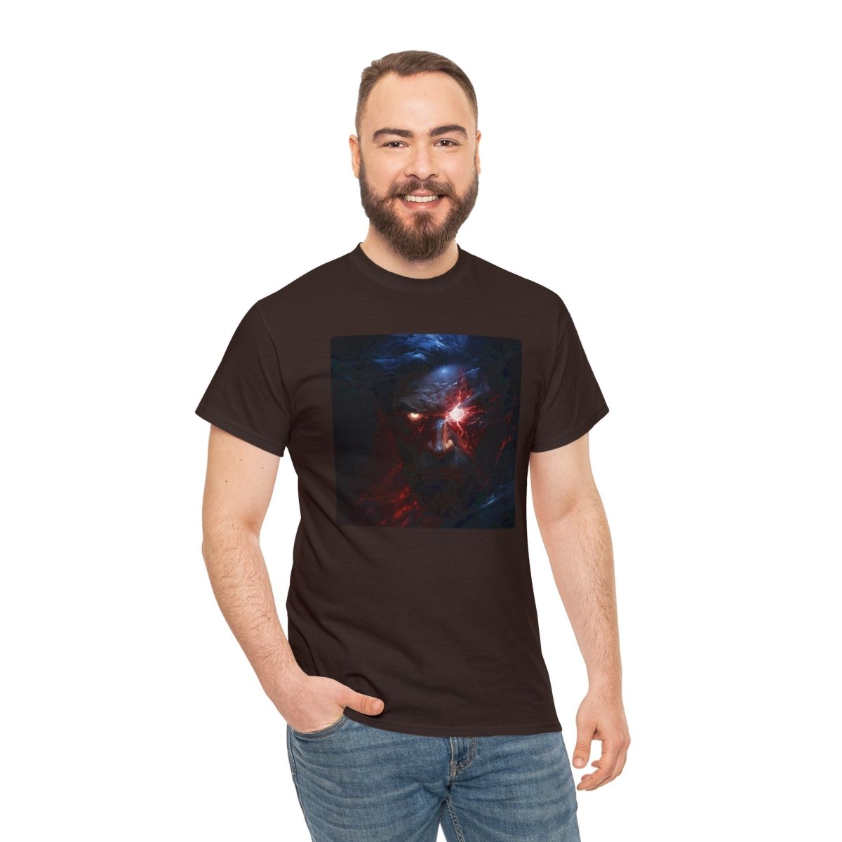 Goated Goods - All Gamers - Cyber GigaChad - Unisex T-shirt - Dark Chocolate - S