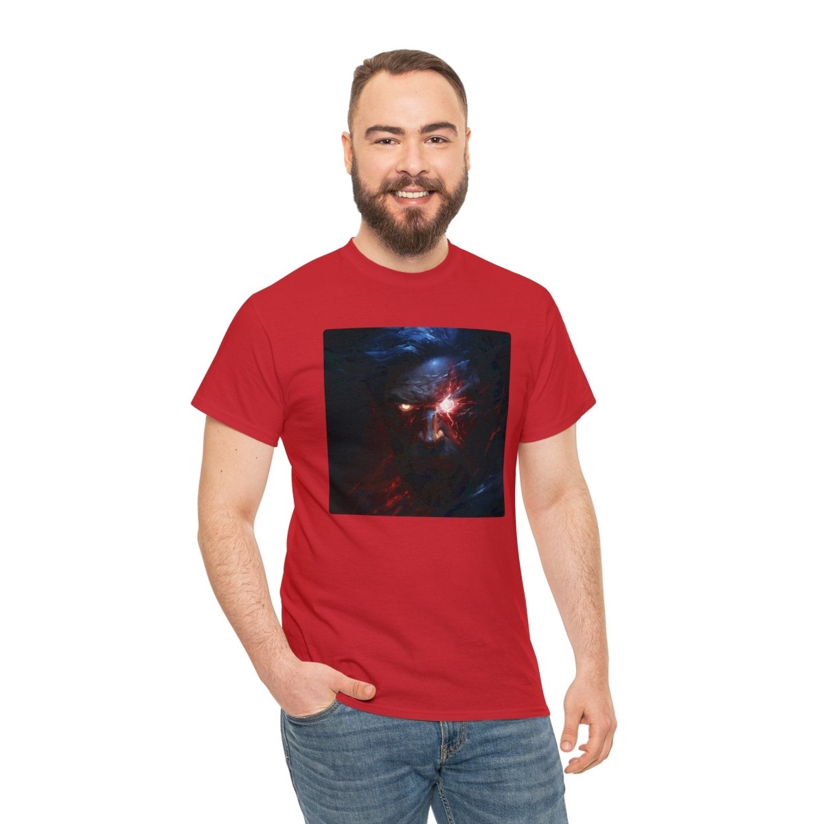 Goated Goods - All Gamers - Cyber GigaChad - Unisex T-shirt - Red - S