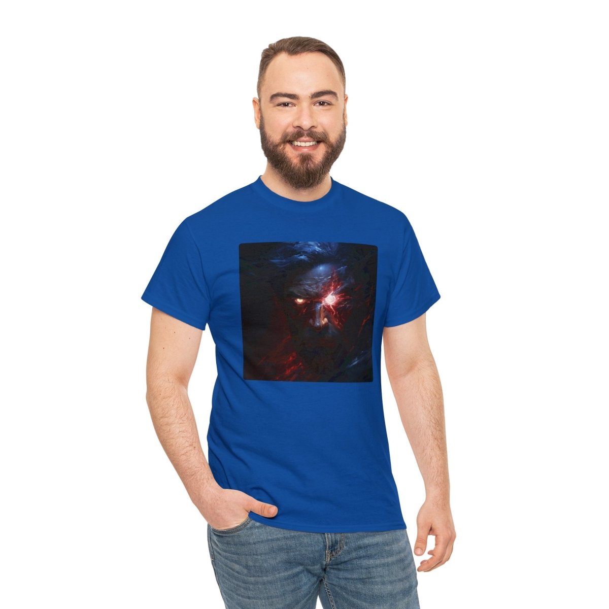 Goated Goods - All Gamers - Cyber GigaChad - Unisex T-shirt - Royal - S