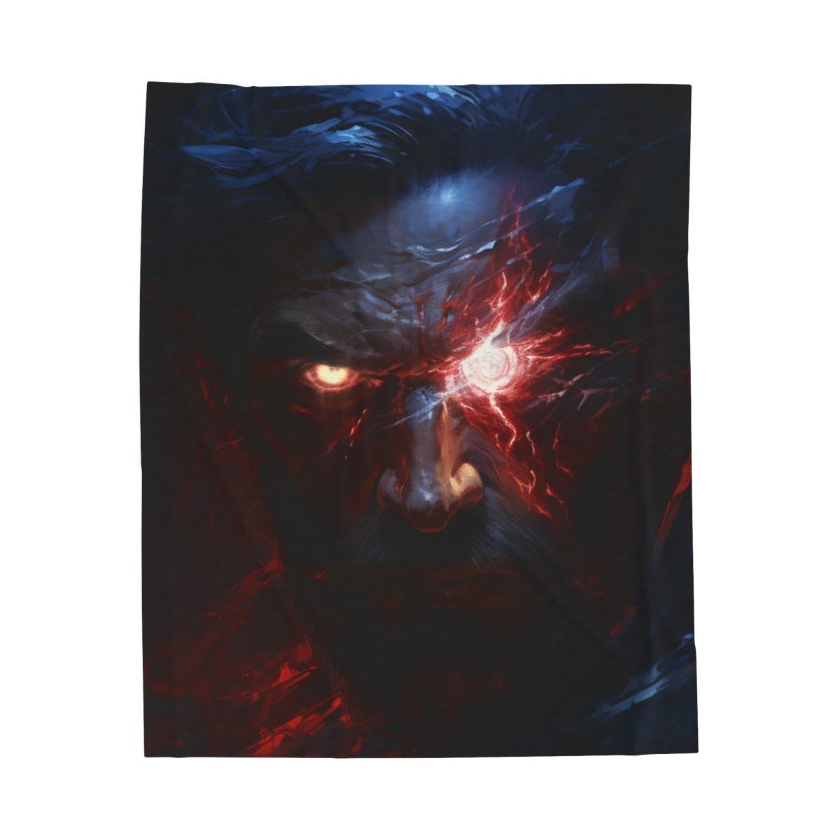 Goated Goods - All Gamers - Cyber GigaChad - Velveteen Plush Blanket - 30" × 40" -