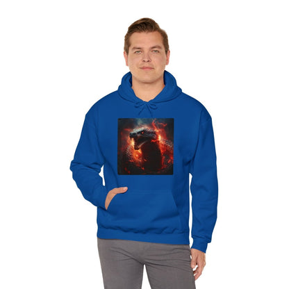 Goated Goods - All Gamers - Dragon Serpent - Unisex Hoodie - Royal - S