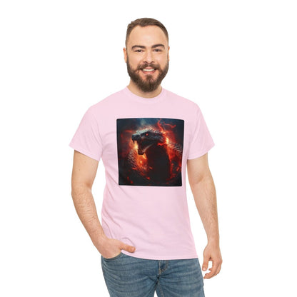 Goated Goods - All Gamers - Dragon Serpent - Unisex T-shirt - Light Pink - S