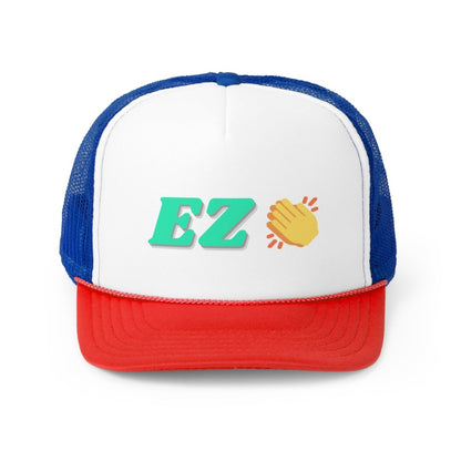 Goated Goods - All Gamers - EZ Clap - Trucker Hat - Blue/Red - One size