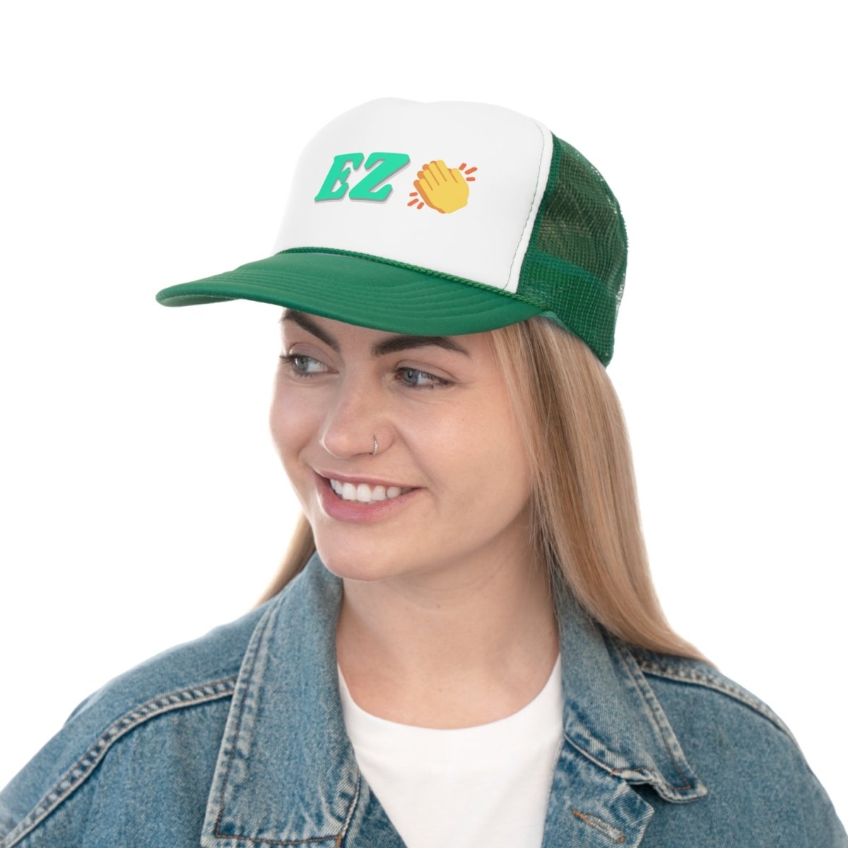 Goated Goods - All Gamers - EZ Clap - Trucker Hat - Green - One size