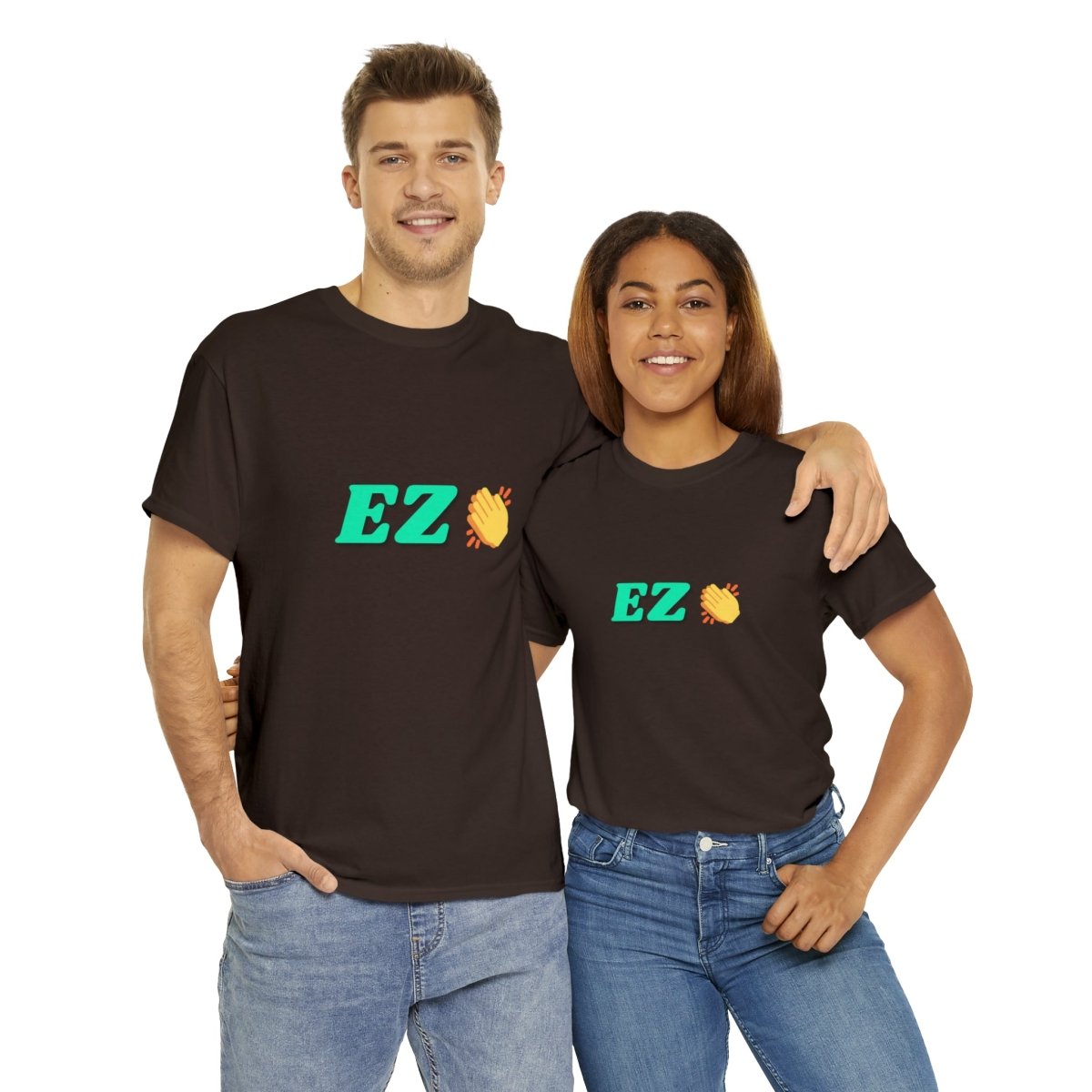 Goated Goods - All Gamers - EZ Clap - Unisex T-shirt - Dark Chocolate - S