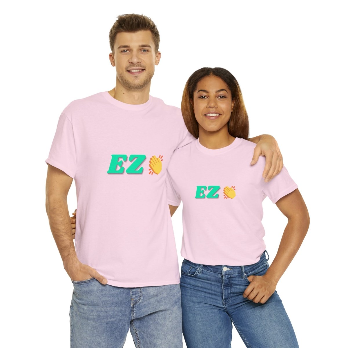 Goated Goods - All Gamers - EZ Clap - Unisex T-shirt - Light Pink - S