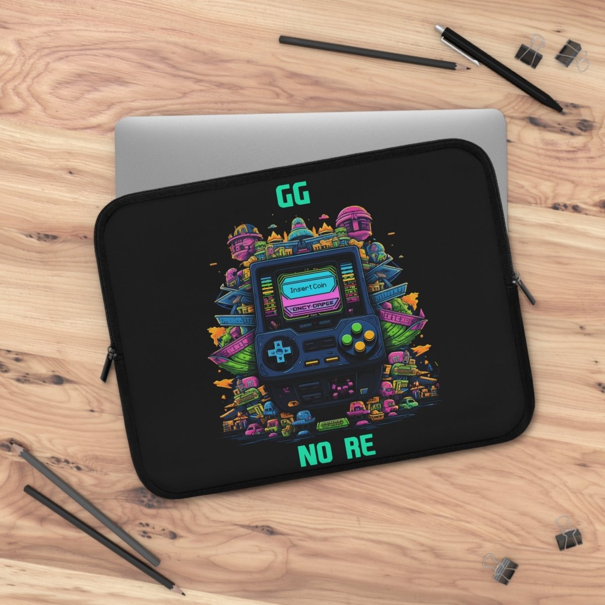 Goated Goods - All Gamers - GG No Re - Laptop Sleeve - Black - 15"