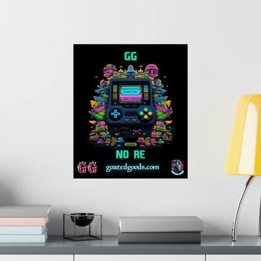 Goated Goods - All Gamers - GG No Re - Matte Vertical Poster - 17" x 20" - Matte