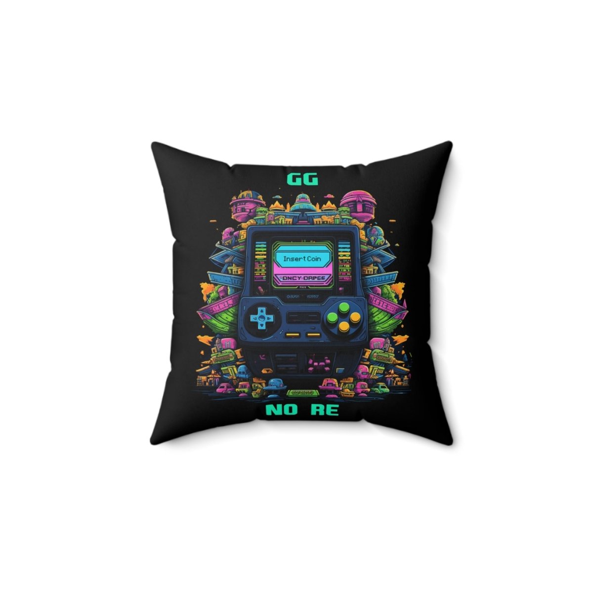 Goated Goods - All Gamers - GG No Re - Square Pillow - 14" × 14" -