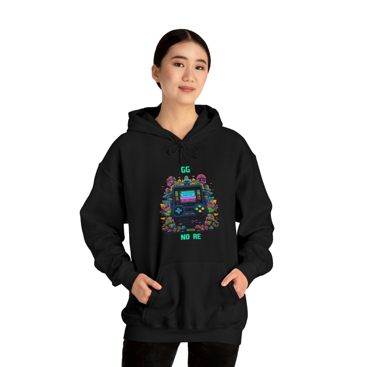 Goated Goods - All Gamers - GG No Re - Unisex Hoodie - Black - S