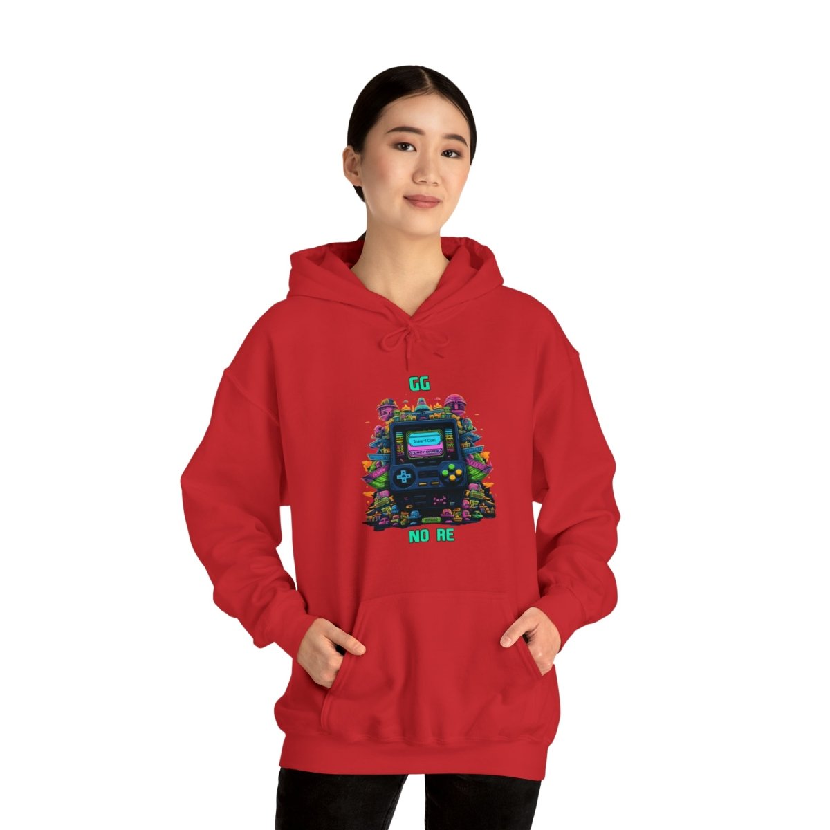 Goated Goods - All Gamers - GG No Re - Unisex Hoodie - Red - S