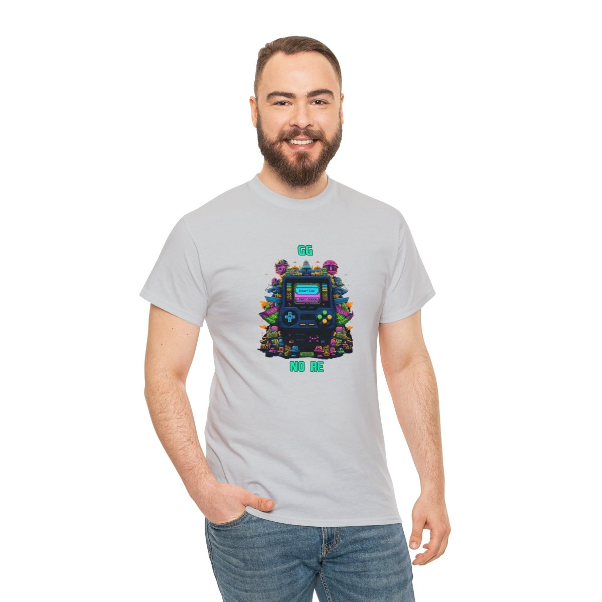 Goated Goods - All Gamers - GG No Re - Unisex T-shirt - Ice Grey - S