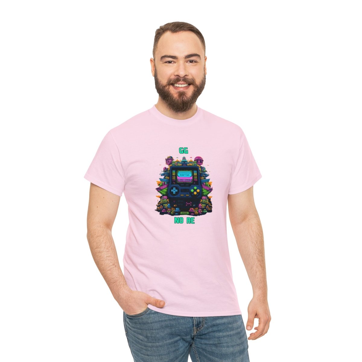 Goated Goods - All Gamers - GG No Re - Unisex T-shirt - Light Pink - S