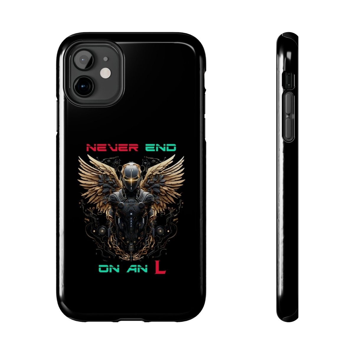 Goated Goods - All Gamers - Never end on an L - Tough iPhone Case - iPhone 11 -