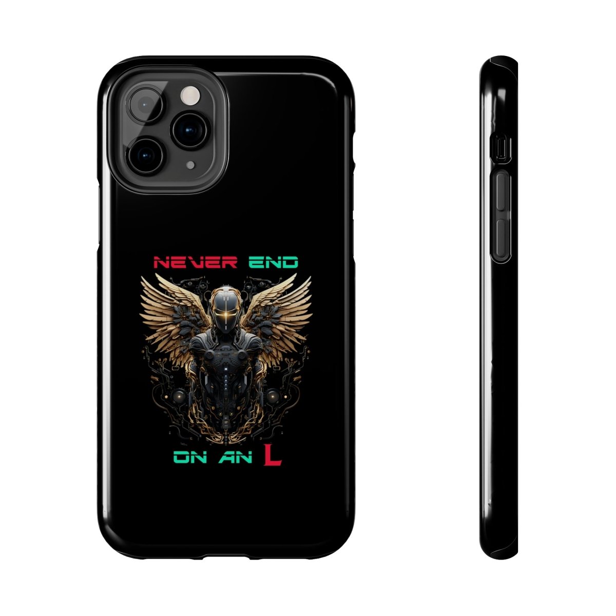 Goated Goods - All Gamers - Never end on an L - Tough iPhone Case - iPhone 11 Pro -