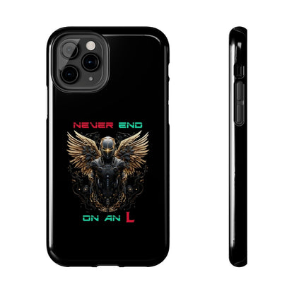 Goated Goods - All Gamers - Never end on an L - Tough iPhone Case - iPhone 11 Pro -