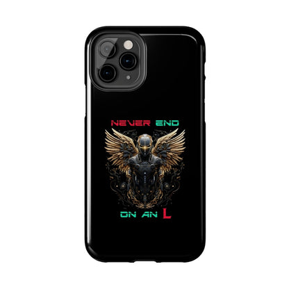 Goated Goods - All Gamers - Never end on an L - Tough iPhone Case - iPhone 13 -