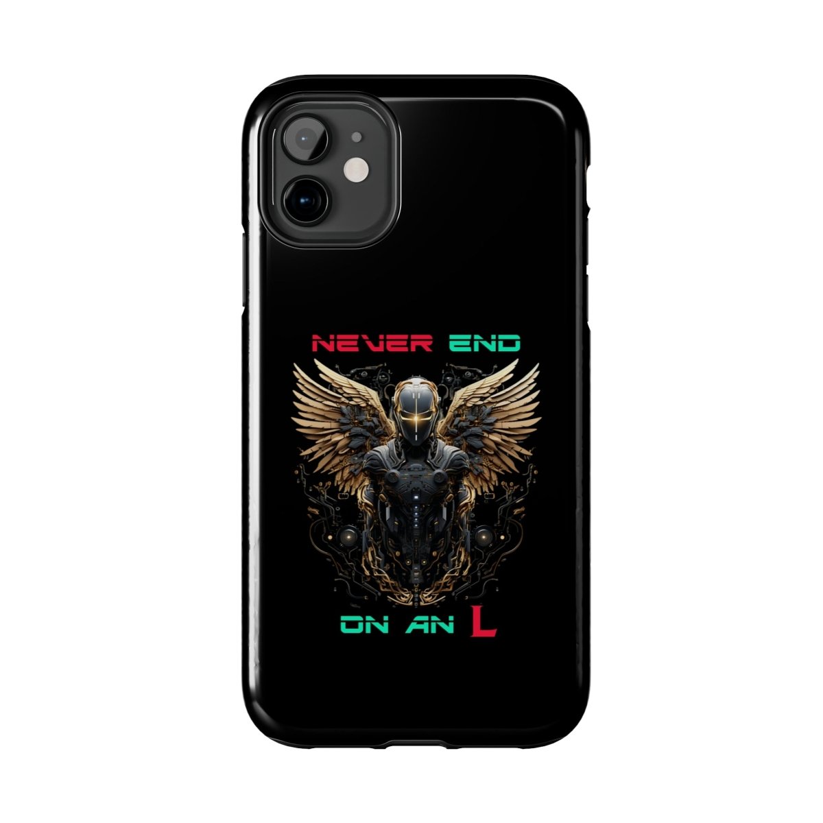 Goated Goods - All Gamers - Never end on an L - Tough iPhone Case - iPhone 13 -