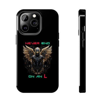 Goated Goods - All Gamers - Never end on an L - Tough iPhone Case - iPhone 13 Pro -