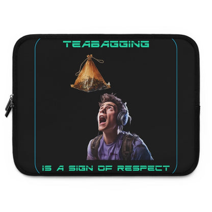 Goated Goods - All Gamers - Teabagging respect - Laptop Sleeve - Black - 15"