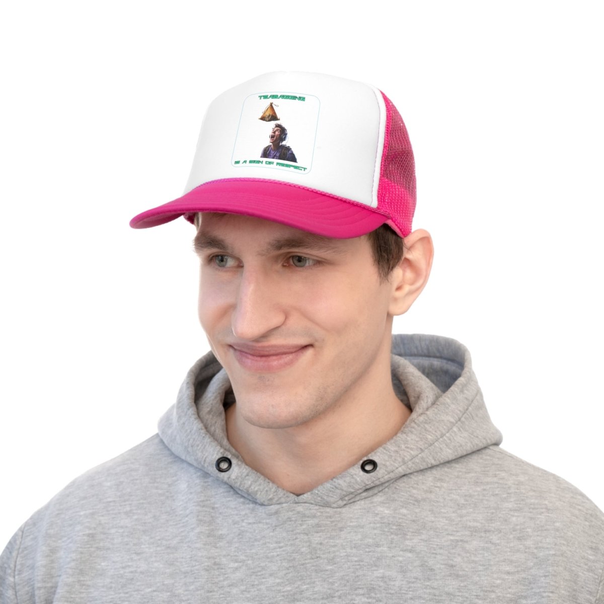 Goated Goods - All Gamers - Teabagging respect - Trucker Hat - Pink - One size