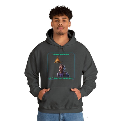 Goated Goods - All Gamers - Teabagging respect - Unisex Hoodie - Dark Heather - S