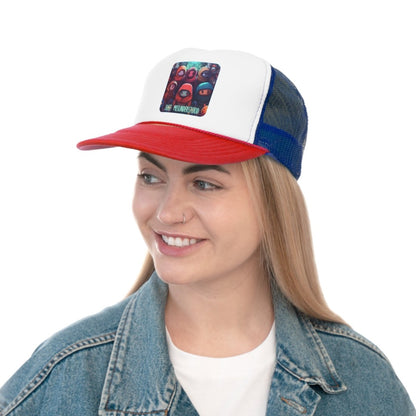 Goated Goods - Among Us - Not Sus - Trucker Hat - Blue/Red - One size