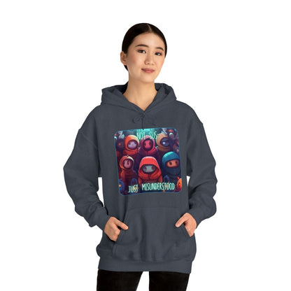 Goated Goods - Among Us - Not Sus - Unisex Hoodie - Heather Navy - S