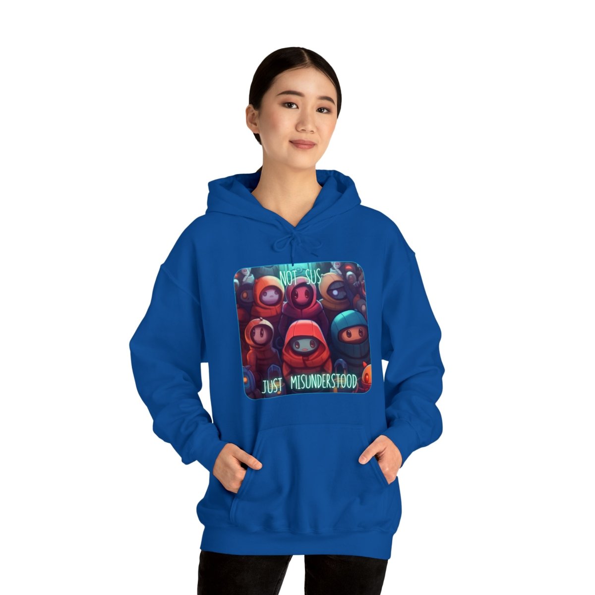 Goated Goods - Among Us - Not Sus - Unisex Hoodie - Royal - S