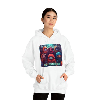 Goated Goods - Among Us - Not Sus - Unisex Hoodie - White - S