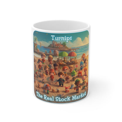 Goated Goods - Animal Xing - Turnips, The real stock market - Coffee Mug - 11oz -