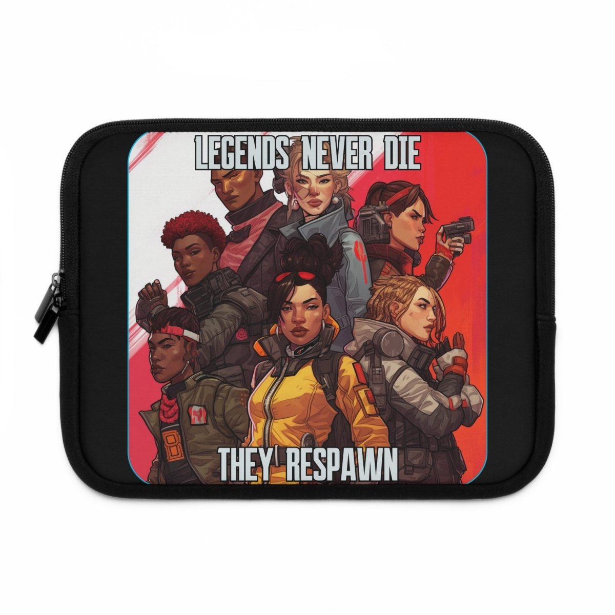 Goated Goods - Apex Legends - Legends Never Die - Laptop Sleeve - Black - 10"