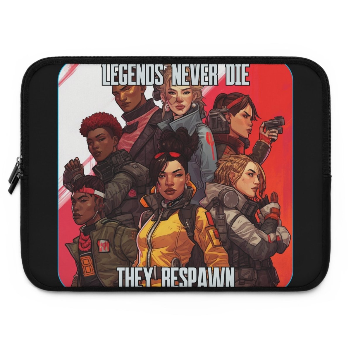 Goated Goods - Apex Legends - Legends Never Die - Laptop Sleeve - Black - 15"