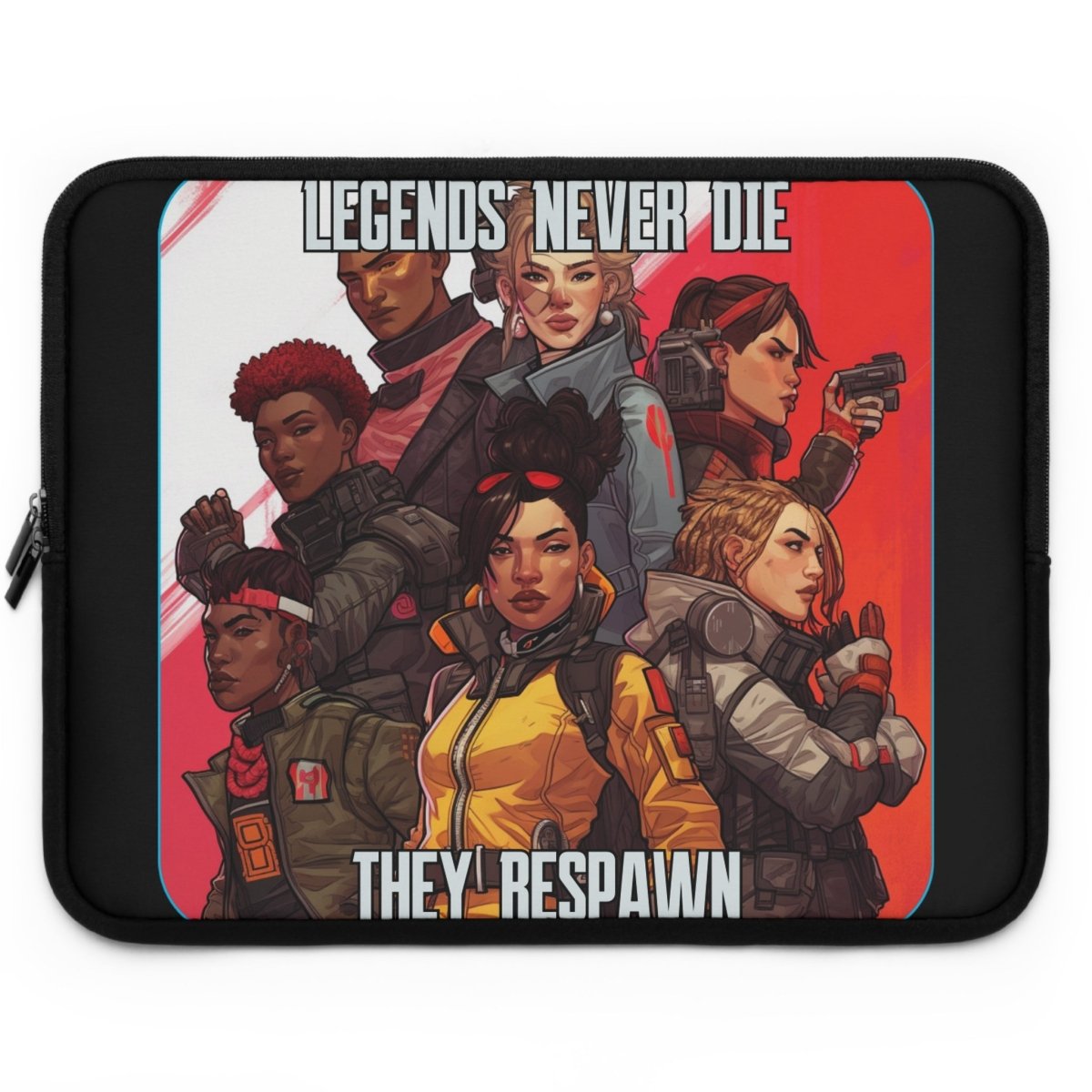 Goated Goods - Apex Legends - Legends Never Die - Laptop Sleeve - Black - 17"