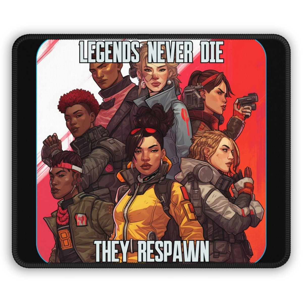 Goated Goods - Apex Legends - Legends Never Die - Mouse Pad - Rectangle - 9" × 7"