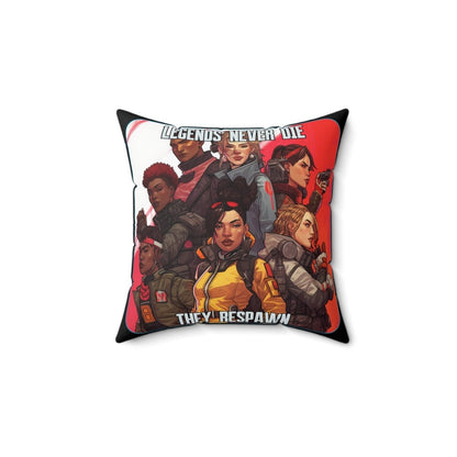 Goated Goods - Apex Legends - Legends Never Die - Square Pillow - 14" × 14" -