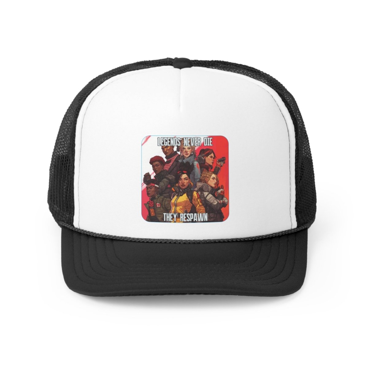 Goated Goods - Apex Legends - Legends Never Die - Trucker Hat - Black - One size